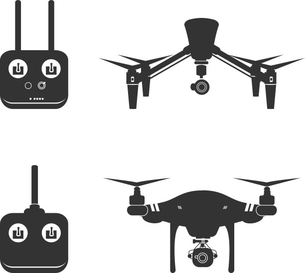 无人机剪影视频空中飞行直升机图片下载