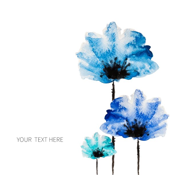 水彩花图片下载