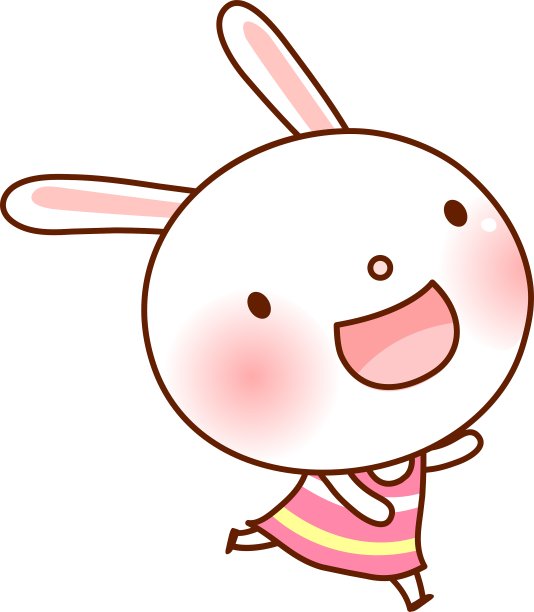 一个运行的兔子图片下载