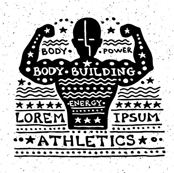 复古垃圾标签与运动员图片下载