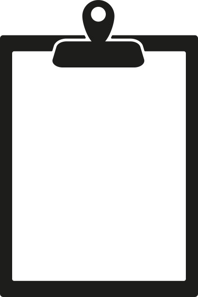 剪贴板图标文书符号平坦图片下载