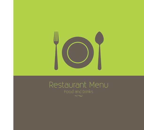 绿色背景下的食物图片下载