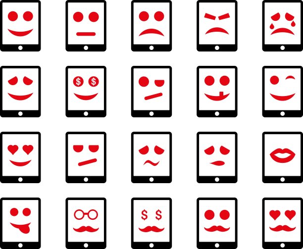 情感移动平板电脑图标图片下载