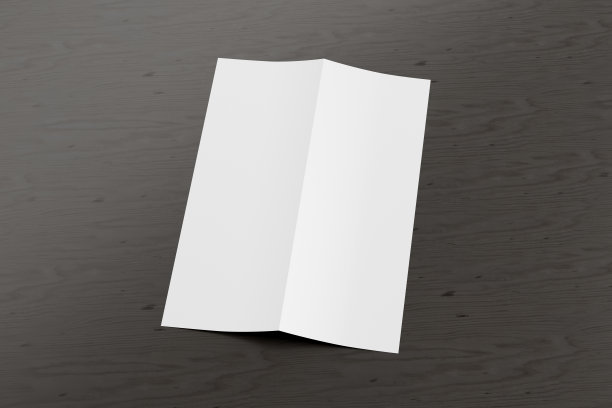 空白a4垂直单张封面。双折页或半折页小册子与剪切路径隔离。图片下载