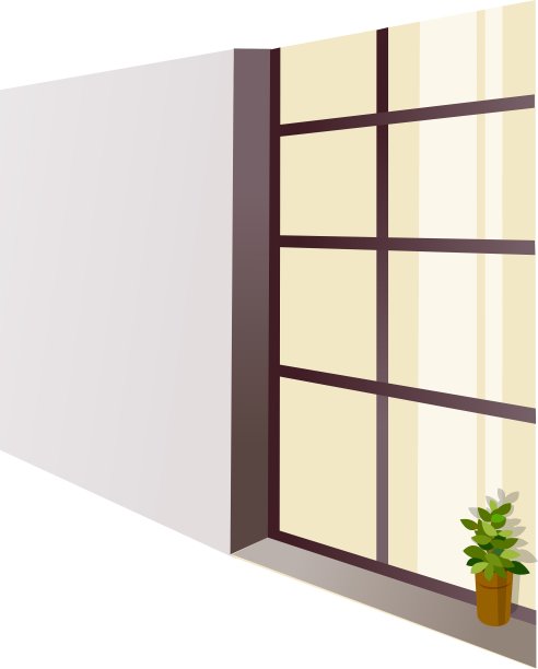 窗台上花盆图片下载