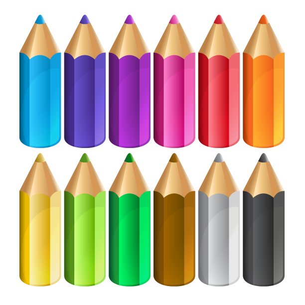 彩色铅笔图片下载