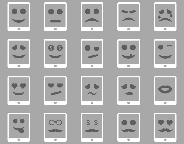 情感移动平板电脑图标图片下载