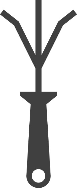 耙工具图标园艺设计图形图片下载