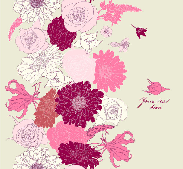 花卉无缝模式图片下载