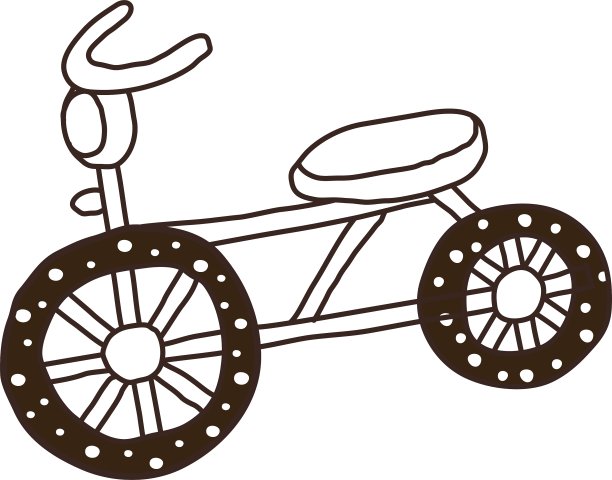 停放着一辆自行车图片下载