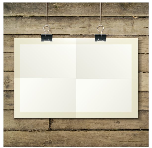 模板的一张纸-海报画框图片下载