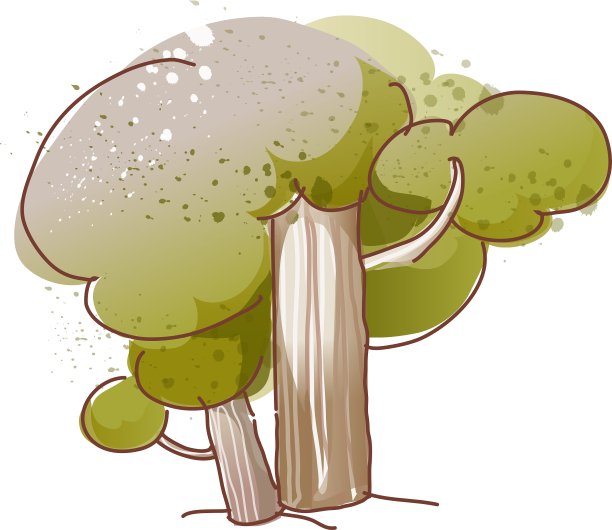 一棵树耸立在街上图片下载