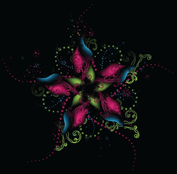 花的抽象背景图片下载