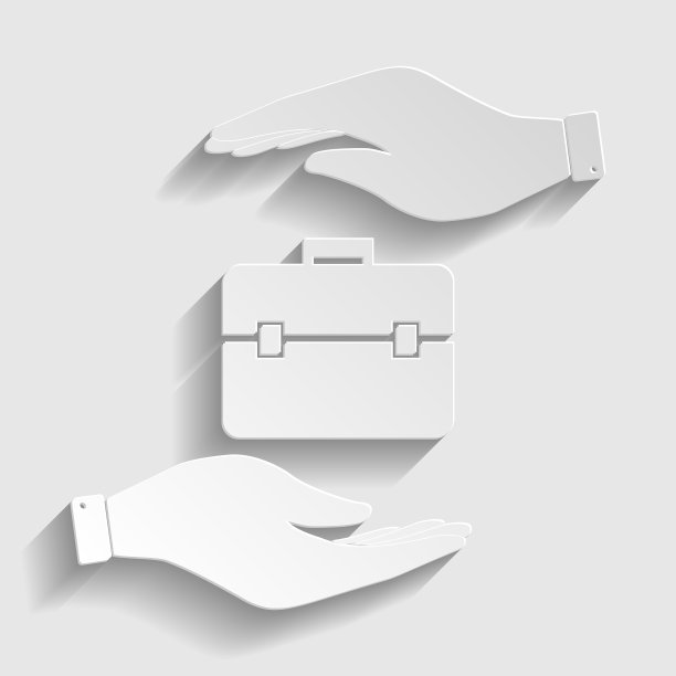 Riefcase标志纸风格图标图片下载