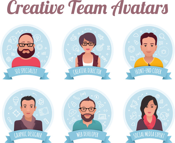 数字营销团队头像图片下载