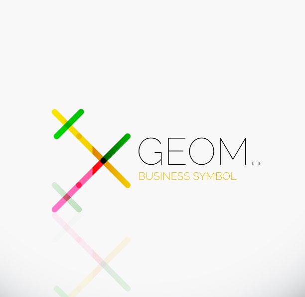 标志线性抽象几何图标图片下载