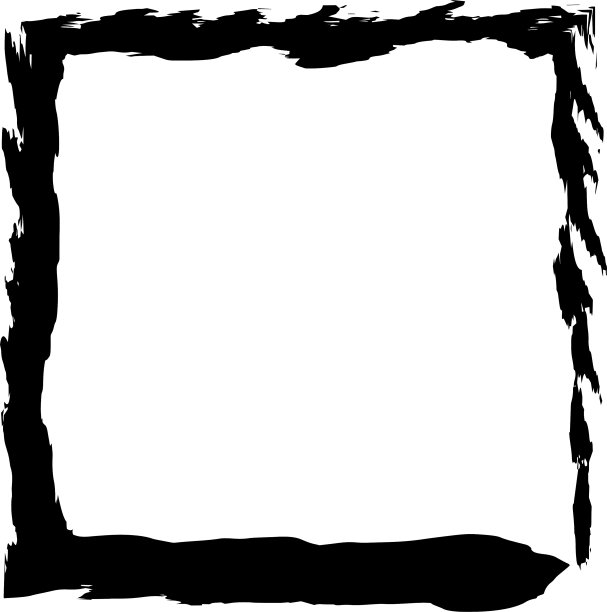 方框刷垃圾颜料水彩画图片下载