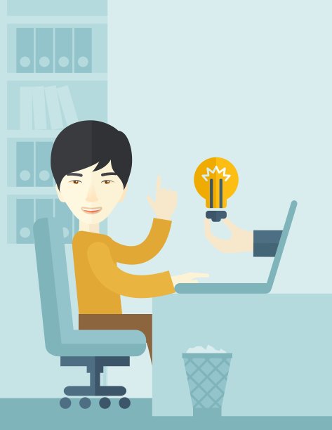 在办公室里工作的亚洲人图片下载