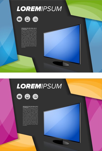 Flayer模板与LED电视图片下载