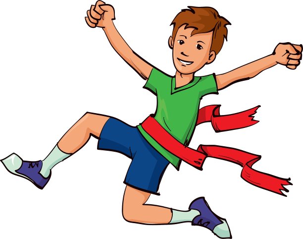 男孩赢得了比赛图片下载