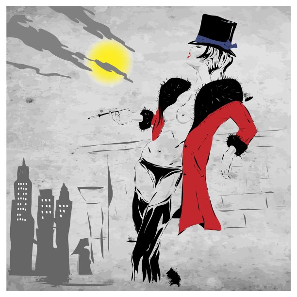 纽约的时尚女士图片下载