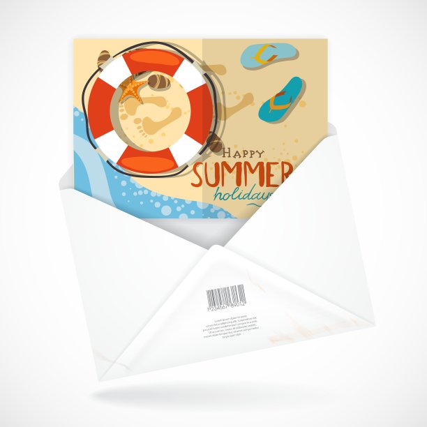 装有贺卡的信封图片下载