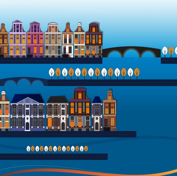 02荷兰城市背景图片下载