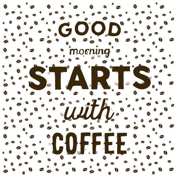 白底上的咖啡豆，手写图片下载
