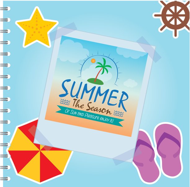 暑假的照片图片下载