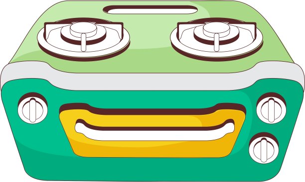 煤气灶的视图图片下载