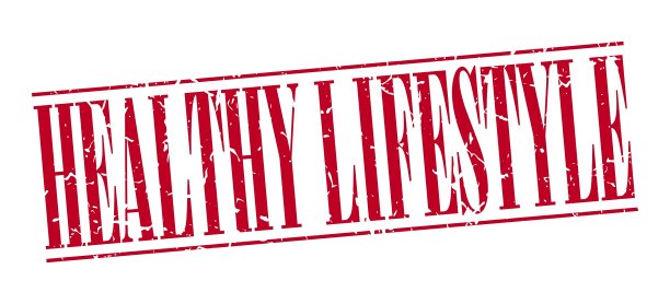 健康的生活方式红色垃圾复古邮票图片下载