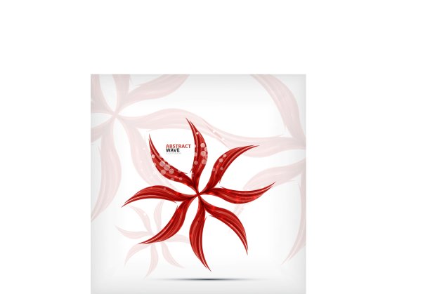 橙色波浪商务标志图片下载