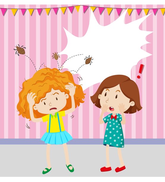 有头虱的女孩图片下载