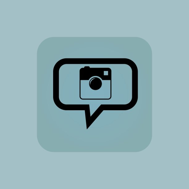 淡蓝色方形相机信息图片下载