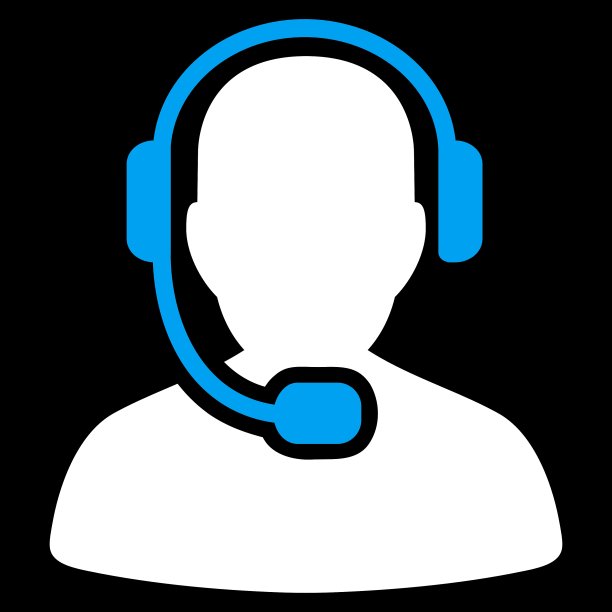 呼叫中心接线员图标从商业设置图片下载