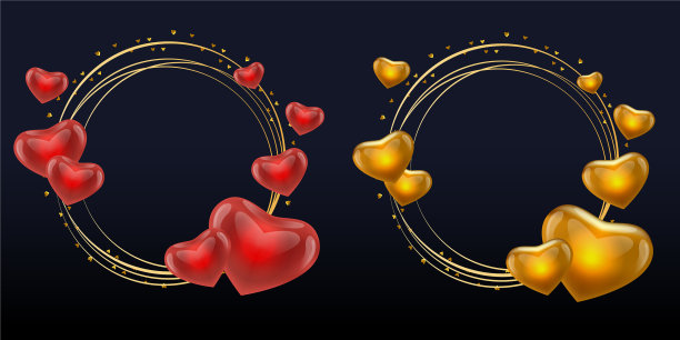 手绘婚礼饰品抽象图标集图片下载