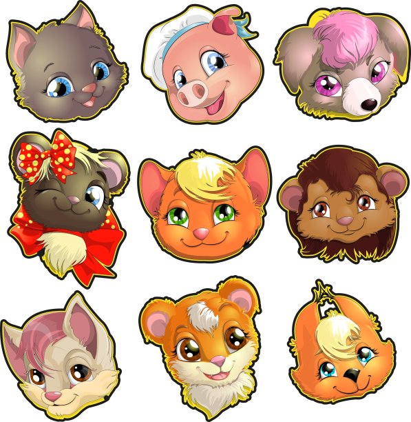 动物的脸图片下载