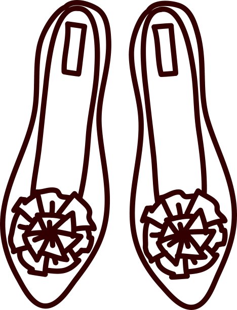 一个平底鞋图片下载