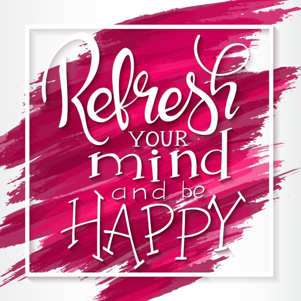 手绘动机引语-刷新你的思维图片下载