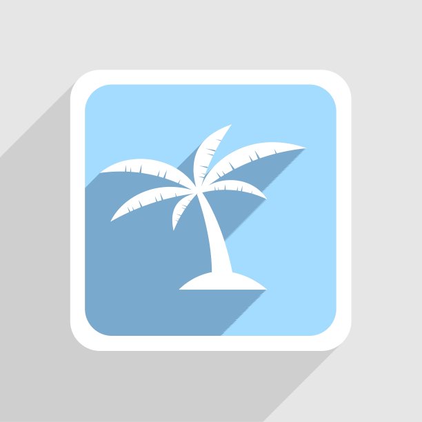 蓝色图标在灰色背景Eps10图片下载