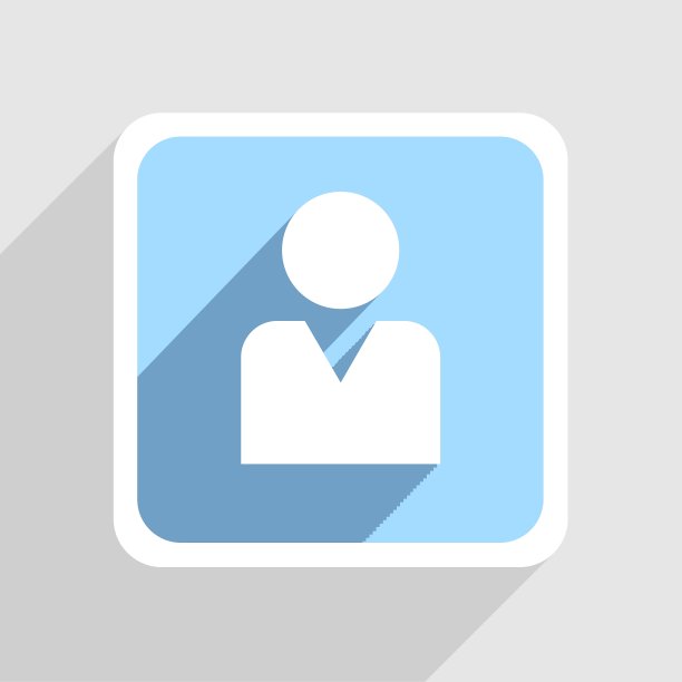 蓝色图标在灰色背景Eps10图片下载