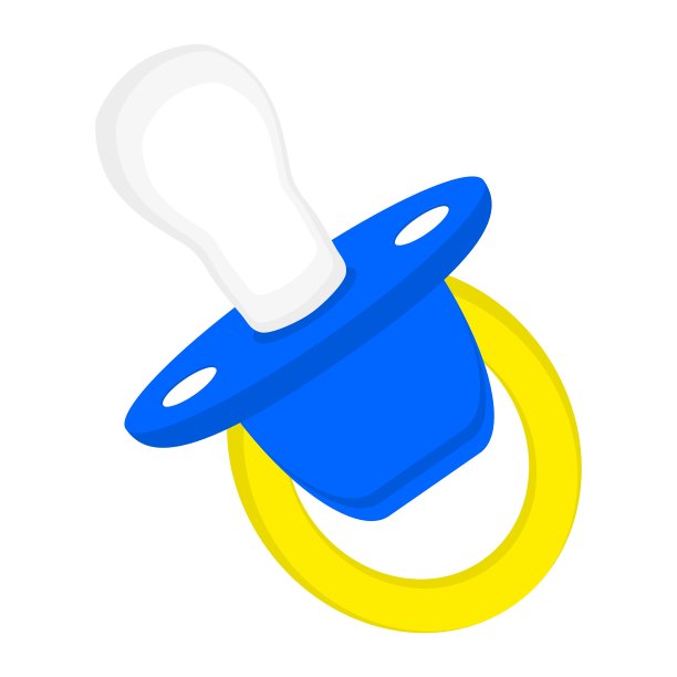 白色背景上的婴儿乳头图片下载