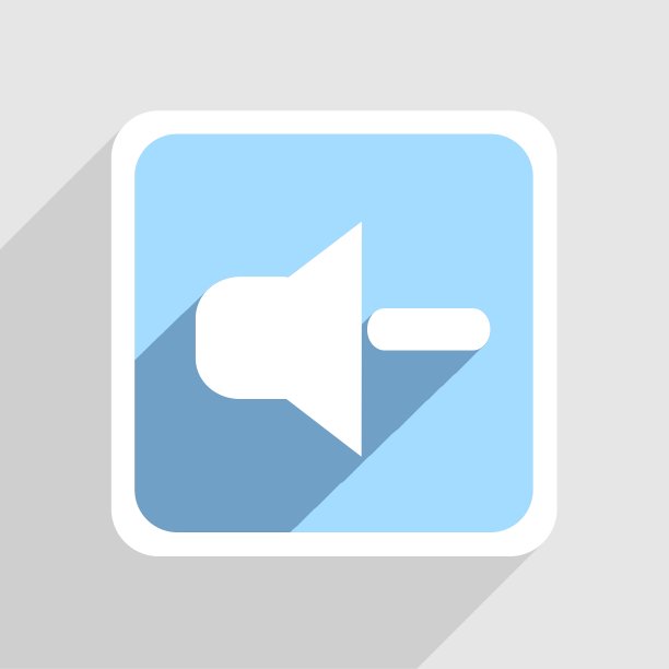 蓝色图标在灰色背景Eps10图片下载