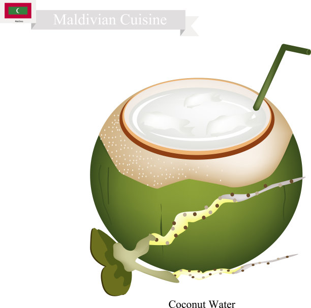 椰子水是马尔代夫著名的饮料图片下载