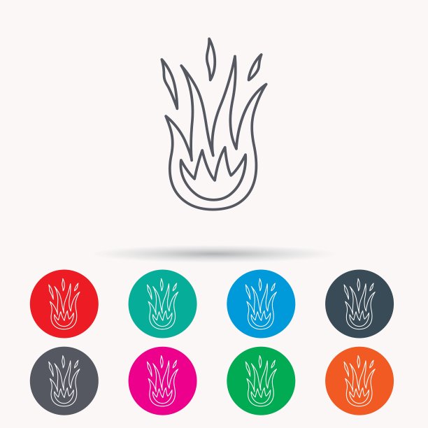 火图标热的火焰标志图片下载