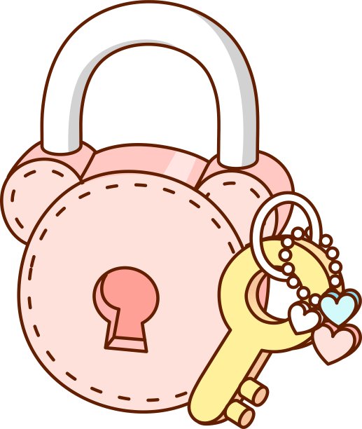 一把锁和一把钥匙图片下载