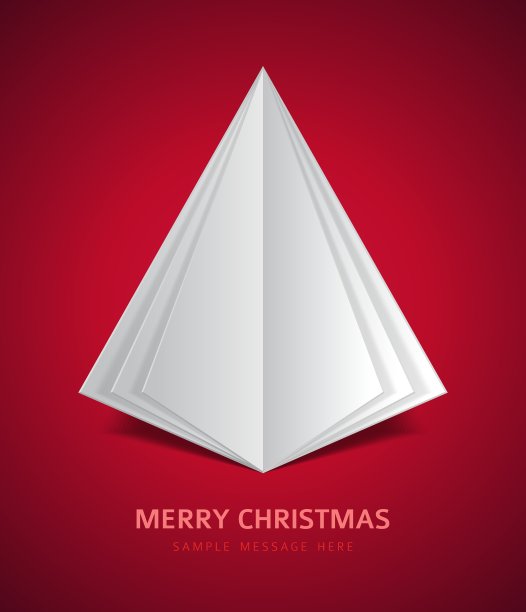 圣诞树从纸背景图片下载