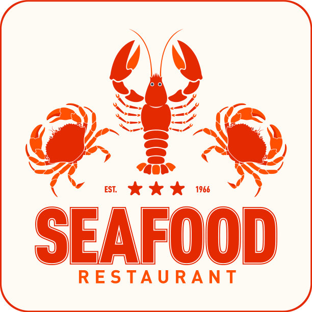 海鲜餐厅的标志图片下载