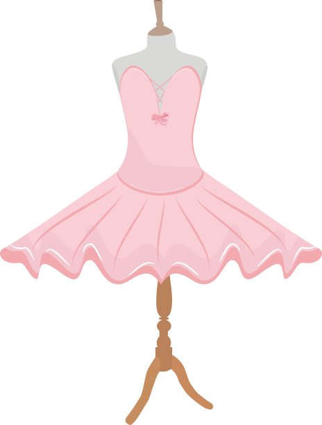 模特穿上芭蕾裙图片下载