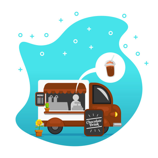 巧克力饮料卡车食品和零食饮料图片下载
